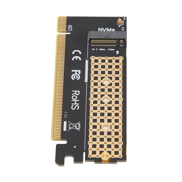 Nvme To Pcie Adapter, PCI Slot Installation PCI To M.2 Card Lightweight Portable ABS Material for Office