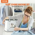 thumbnail image 2 of SKYSHALO Sewing Machines, 12 Built-in Stitches Mini Portable Sewing Machine with Reverse Sewing, Dual Speed Beginner Sewing Machine Extension Table Foot Pedal, Accessory Kit Family Home, 2 of 9