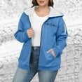 thumbnail image 3 of Otntypg Winter Warm Fleece Hoodie Jackets for Women Plus Size Thick Sherpa Lined Casual Full Zip up Long Sleeve Hooded Pullover Sweatshirts Trendy Oversized Outwear Coat with Pockets XXXXXL, 3 of 6