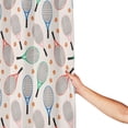 thumbnail image 5 of Zufioo Cute Tennis Racket Pattern Shower Curtain 72x72in, Waterproof Curtain for Bathroom-Waterproof, Mildew-proof, Quick-drying,Home Bathroom Supplies-One Size, 5 of 9