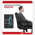 thumbnail image 3 of BestOffice Ergonomic Office Chair, Lumbar Support, Adjustable Height with Armrests for Adults(Black), 3 of 7