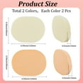 thumbnail image 2 of 1set 4pcs 2 colors PVA Sponge Makeup Powder Puff Oval Mixed color 10.3~11x8~8.5x1.3cm 2pcs/color, 2 of 9