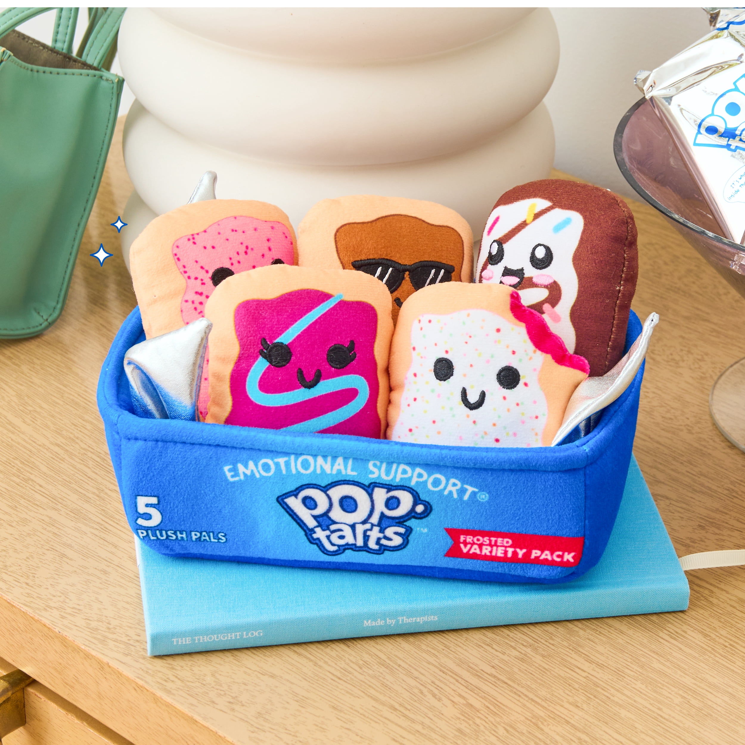 Pop-Tarts™ Emotional Support Pals , Snack-Inspired Plushies, Includes 5 Plush Pals with Plush Box