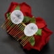 thumbnail image 3 of 2X Pinza de Pelo de Flor Rosa Diapositiva Alfiler de Bailarina de Flamenco Broche de Flores Clip de Estilo de Cabello, 3 of 5