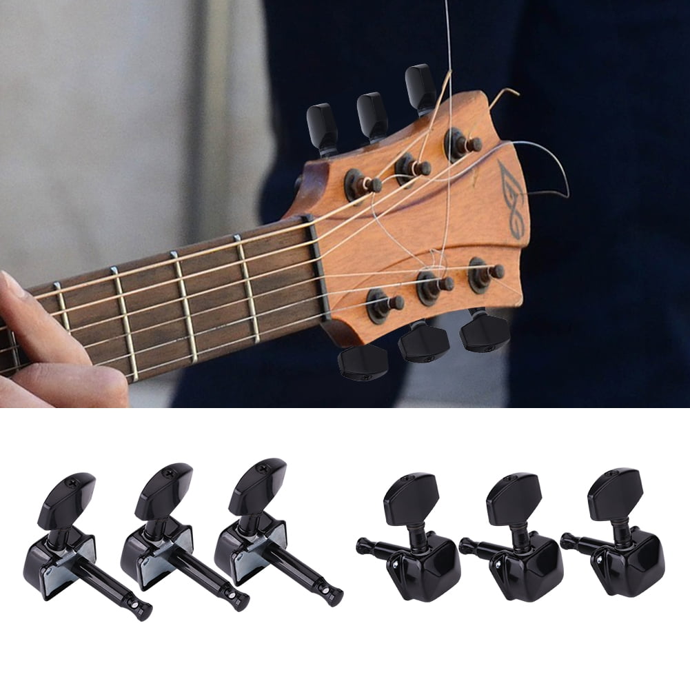 OTVIAP 3R 3L Semiclosed Metal Machine Heads String Tuning Key Pegs