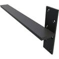 thumbnail image 5 of Ekena Millwork 2 1/2"W x 22"D Floating Steel Heavy Duty Wall Mount, Powder Coated Black, 5 of 10