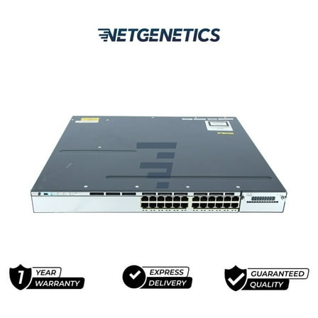 Cisco WS-C3750X-24P-S 24-Port Gigabit PoE  Switch