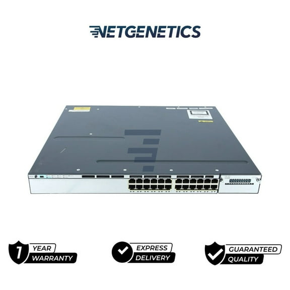Cisco WS-C3750X-24P-S 24-Port Gigabit PoE  Switch