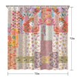 thumbnail image 5 of Pioneer Flower Floral Print Pattern Shower Curtain 72"x72" ,Bathroom Decorative Shower Curtains Set with 12 Hooks,Modern Waterproof Washable Shower Curtain, 5 of 6