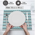 thumbnail image 5 of Ruvanti Placemats 100% Cotton 13x19 inch, Dining Table Placemats Set of 6, Modern Place Mats for Dining Table Décor, Kitchen & Table Linens, Coffee Mat for Christmas Dinners – Kite, 5 of 8