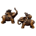 thumbnail image 3 of Tongina 2Pcs Elephant Statue, Elephant Figurine Decor, Desk Figurine Elephant Sculpture Animal Sculpture for Dining Room Home Desktop, 3 of 8