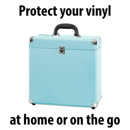 Victrola - Storage Case for Vinyl Turntable Records - Turquoise