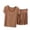 *5-Khaki, variant on VBVC Women's Soft Modal Loungewear Set,Ladies U-Neck Short Sleeve Tee,High Waist Ruffle Shorts Pajamas For Women,Beige,M-2XL