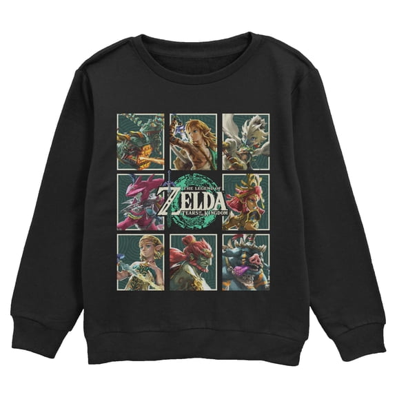Boys Nintendo Tears of Kingdom Characters Sweatshirt