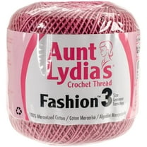 Aunt Lydia's Fashion Crochet Thread Size 3-Warm Rose