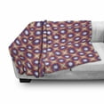 thumbnail image 2 of Geometric Soft Flannel Fleece Throw Blanket, Octagonal Stars Formed by Zigzag Lines and Triangles, Cozy Plush for Indoor and Outdoor Use, 50" x 70", Blue Violet Blue Violet, by Ambesonne, 2 of 5