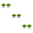 thumbnail image 4 of Injueey 2x Pot Bonsai Ornamento Versátil Compañero de decoración para el hogar Amplia aplicación Hierbas de imitación para decoración Type1 NO1, 4 of 6