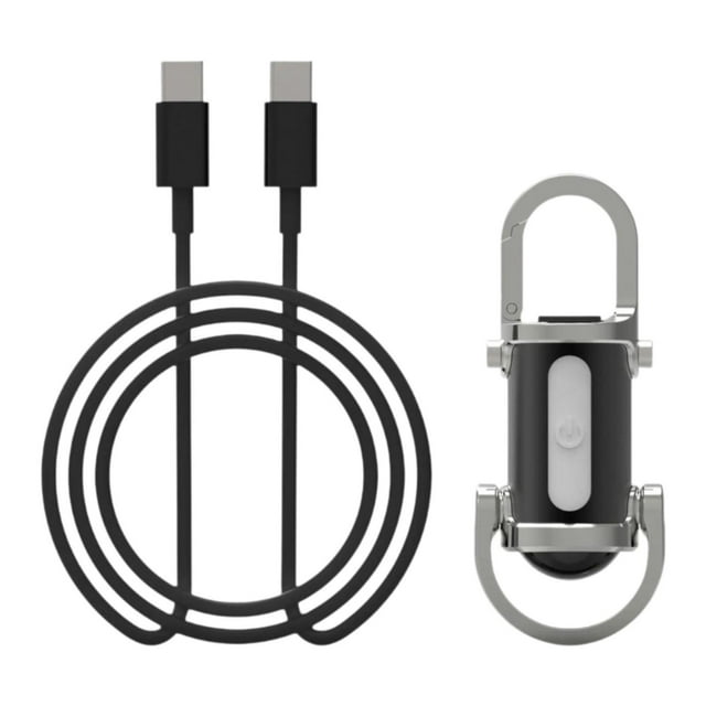Pequeño llavero con luz, lámpara de espera, llavero de regalo, lámpara brillante y larga para senderismo, caminatas, camping y actividades al plateado