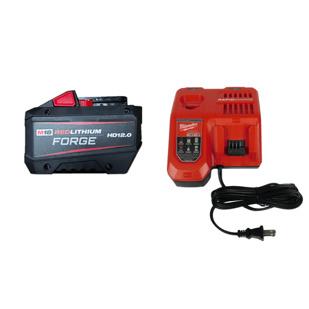 Milwaukee M18 REDLITHIUM FORGE HD12.0 Battery Pack with M12 & M18 Rapid Charger (48-59-1813GB) – 50% More Power, Fast Charging, Longest Battery Life, Gift Box Set