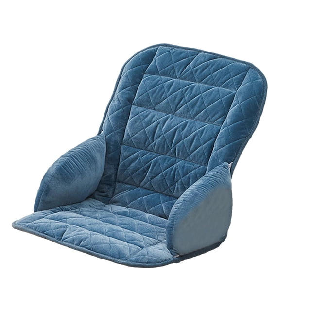 Cojín de asiento y respaldo de felpa para silla de escritorio con banda de fijación, cómodo y agradable para la piel, 45 x 48 x 55 cm, para accesorios Estilo B