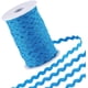 thumbnail image 1 of Cinta de 54,6 yardas/50 m de cinta ondulada azul de 5 mm de ancho con flecos flexibles, borde de cinta tejida, cinta de encaje para tela, 1 of 9