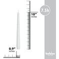 thumbnail image 2 of BOLSIUS 24 White Taper Candles - Unscented 10 Inch Dinner Candle Set - Premium European Quality - Smokeless, Dripless , Wedding, Party, Home Decor Candlesticks 7.5 Hour Burn Time, 2 of 5