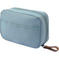 thumbnail image 1 of HSHDLDF Rectangular Beauty Bag, Small Travel Makeup Bag for Purse, Portable Waterproof Cosmetic Pouch for Girls Women (Rectangular Mint Blue), 1 of 7