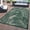GREEN, variant on World Rug Gallery Contemporary Palm Leaf Textured Flat Weave Indoor/Outdoor Area Rug - BLUE 5' X 7'