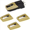 thumbnail image 2 of 6X Record Player Needle, Upgraded Record Player with Stylus Replacement for ,, , LP,2 * Turntable 6 * Replacement stylus needles,gold, 2 of 7