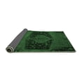 thumbnail image 2 of Ahgly Company Indoor Round Abstract Emerald Green Modern Area Rugs, 7' Round, 2 of 4