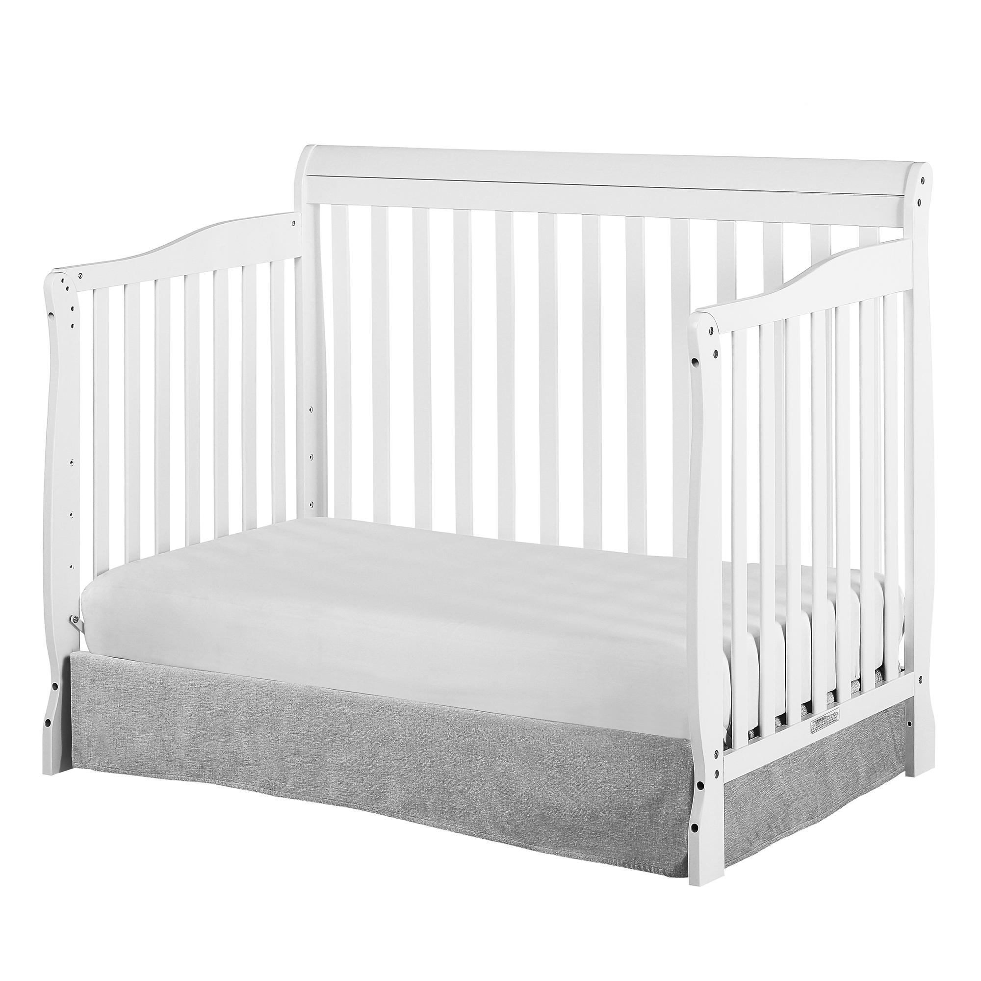 Dream On Me Ashton 5-in-1 Convertible Crib, White, Greenguard Gold and JPMA Certified - image 4 of 14