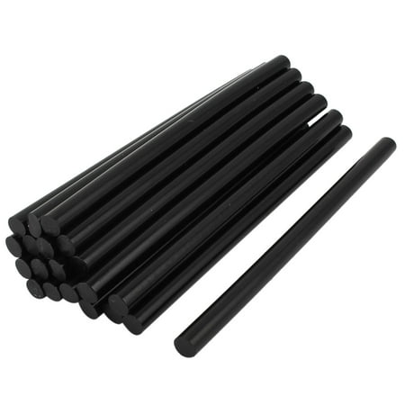 20 Pcs 11mm Diameter 190mm Long Crafting Model Black Plastic Hot Melt ...