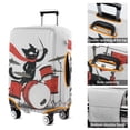thumbnail image 5 of Stretch Luggage Cover XL(29-32in)– Elastic Travel Suitcase Protector with Handle Openings & Bottom Closure, Washable Polyester Spandex Cover for 18"-32" Suitcases, S/M/L/XL Size, 5 of 6
