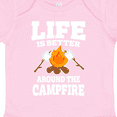 thumbnail image 4 of Inktastic Life is Better Around The Campfire Boys or Girls Baby Bodysuit, 4 of 5