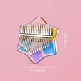 thumbnail image 2 of Graflsoa Crystal Clear 17-Key Kalimba Thumb Piano, Hexagram Design, Portable Acrylic Instrument for Beginners, Miniature Musical Gift with Metal Keys, 2 of 6