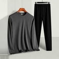 thumbnail image 5 of Frnrwgo Men's Thermal Underwear Set Fleece Lined Crew Neck Long Sleeve Base Layer XS-XXL for Winter, 5 of 7