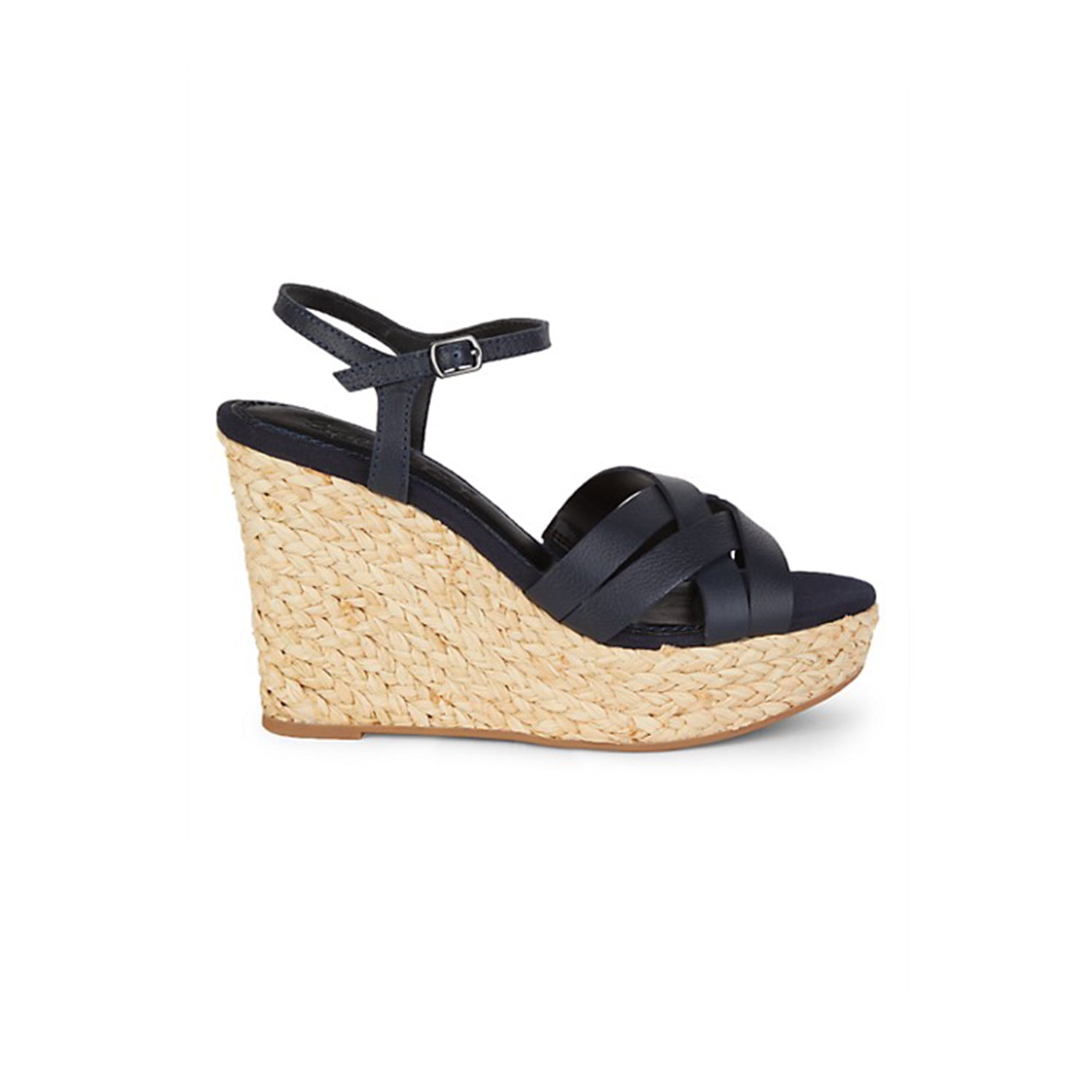 Open Toe Ankle Strap Wedge Sandals 