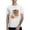 White, variant on Tiger Men's T-Shirt Cotton 100% Summer Tops Fashion Casual Animal Short Sleeves for Men Women Round Collar Top Tees