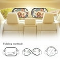thumbnail image 5 of Yuyamidu Dahlia Car Window Shades 2 Pack Floral Car Sun Shades Fashion Side Window Automotive Sunshades Car Accessories for Auto SUV Van Sun UV Protection, 5 of 7