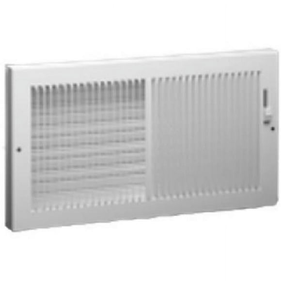 American Metal Products 367W12X6 White Baseboard Register- 12 x 6 in