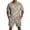 Beige, variant on Dwelliawo Men's Camouflage Tree Print 2 Piece Outfit Short Sleeve Shirt and Drawstring Shorts Set Casual Loose Fit Summer Outfits for Outdoor Activities and Daily Wear Camel XL