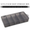 thumbnail image 3 of ruzhgo 5 Compartments Fishing Tackle Box Bait Accessories Container Plastic Waterproof Storage Boxes Fish Case with Buckle, 3 of 6