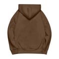 thumbnail image 4 of Chandail à Capuche pour Femmes Élégant Basique Manches Longues Col Rond Décontracté Doux Confortable pour l'Hiver, 4 of 5