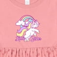 thumbnail image 4 of Inktastic Little Sister Unicorn Girls Baby Dress, 4 of 5