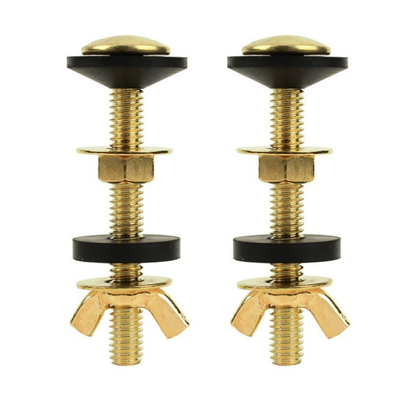 Leak Proof Toilet Bolts Kit for Easy Installation 2PCS Stainless Steel Bolts