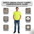 thumbnail image 3 of Hanes Unisex High Visibility T-Shirt 100% Cotton Hi Vis Construction Shirts (Safety Orange+Safety Green 2 Pack, S), 3 of 9