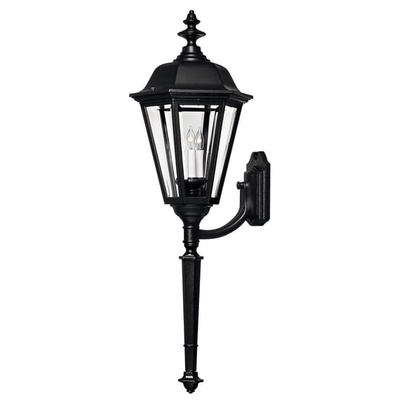 Hinkley Lighting H1470 41" Height 3 Light Lantern Outdoor Wall Sconce From The M - Black