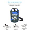 thumbnail image 4 of 2L Inflatable Swimming Bag Multifunction Dry Sack Large Capacity Dustproof Washable Storage Pouch Boating Lifebelt Water Sports Blue Camouflage 19x40cm, 4 of 6