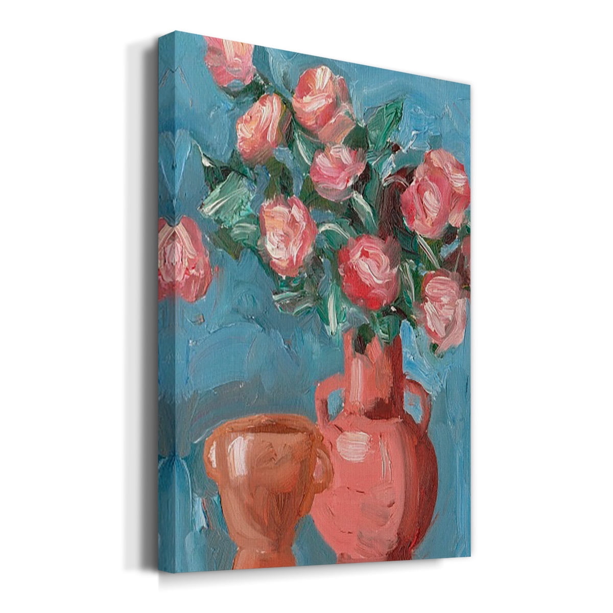 Rosa Blooms I Premium Gallery Wrapped Canvas - Ready to Hang