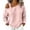 Pink, variant on GigrtiJin Long Sleeve Shirts for Women Fall Trendy Cold Shoulder Tops Cotton Linen Loose Casual Outdoor Pullover T Shirts
